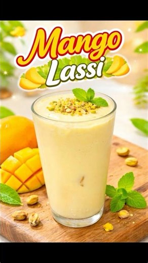 🥭 Refreshing Homemade Mango Lassi 🥭