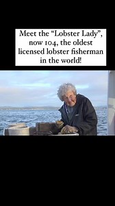 34K views · 1.4K reactions | Meet “The Lobster Lady,” the world’s oldest licensed lobster fisherman in the world. Virginia “Ginny” Oliver is now 104 years old and continues to steer the course as a lobster trapper in Maine! #Lobster #lobsterlady #lobsterfisherman #fisherman #fisherwoman #passion #purpose #career #100 #centenarian #longevity #happiness #healthyaging #happyaging #growingbolder #aging #fyp #inspiration | Growing Bolder | Facebook