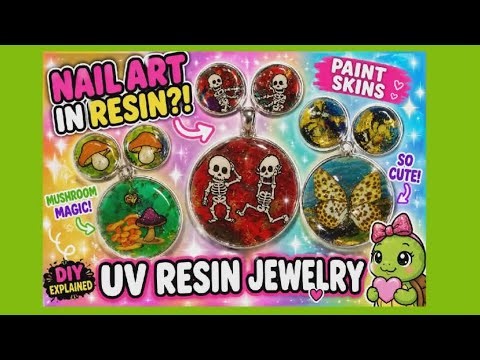 #20 Want to make sellable UV Resin Jewelry try these. Paint Skins & Nail Art Stickers 🦝✨