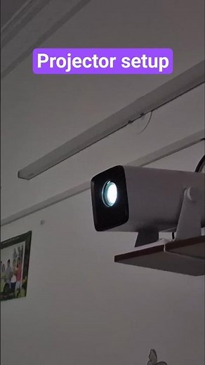 Projector setup for home | Wzatco Yuva Go Plus projector #shorts #wzatco #projector