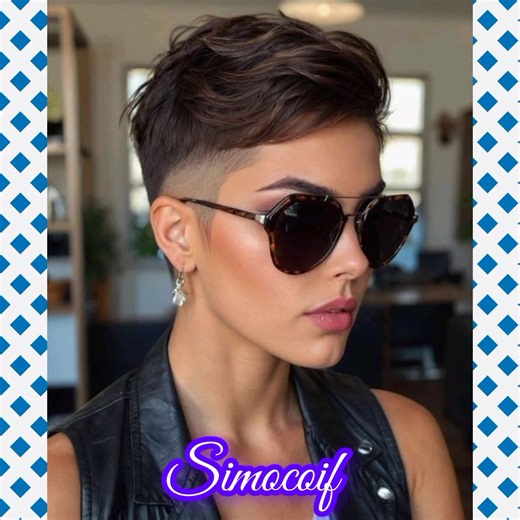 Pixie Glasses = The perfect combo for a modern and chic look 💫 #pixiecut #hair #hairstyle #facebookviral | Mohamed Moussaid