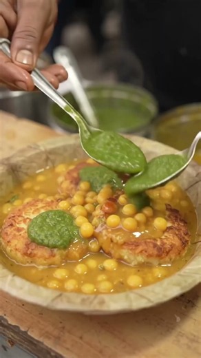 🥘 Making Crispy Ragda Pattice Street Food