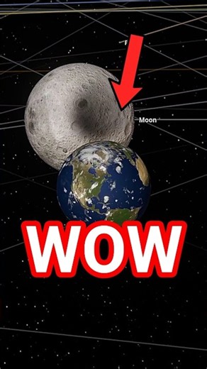The Moon became THE BIGGEST in the Universe 🤯 #universe #astronomy #space #simulator