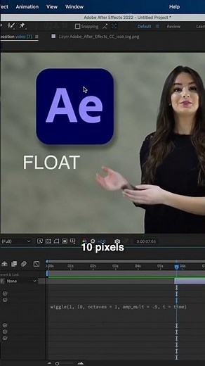 How to make Pop Up Objects Float in Adobe After Effects using the Wiggle Expression