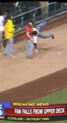 Fan Falls Mid-Air… Crowd Recoils Instantly 😳