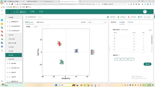 图图云流程-PLS-DA分析流程操作演示