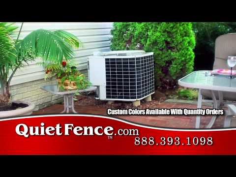How to make noisy air conditioner really quiet with Quiet Fence™ noise screen
