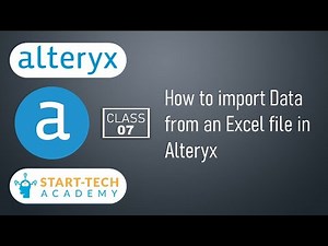 How to import data from an Excel file in Alteryx