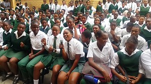 15 reactions | Learners at Umqhele Comprehensive School welcome MEC Mayathula-Khoza with a song #BacktoSchoolGP18 #BanaPele | Gauteng Department of Social Development | Facebook