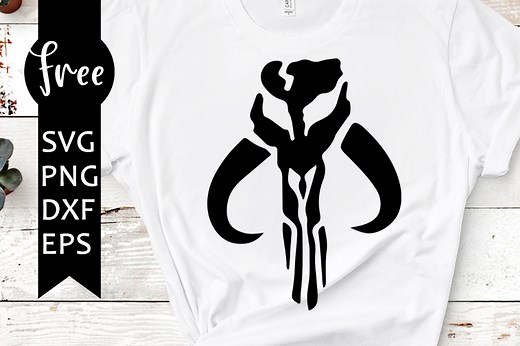 Boba fett symbol svg free, mandalorian svg, star wars svg, instant download, silhouette cameo, symbol svg, mandalorian skull svg, png 0344