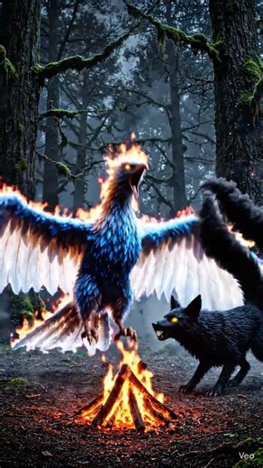 Fire phoenix 🐦‍🔥 VS Dark Fox🦊 #anime