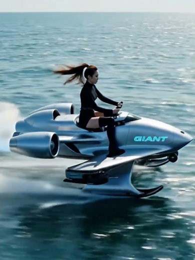 Vehicle Drone spinning around and fly to the sea