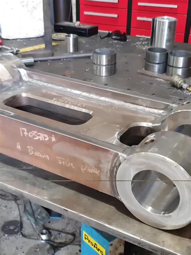 Making a NEW Excavator H Link: Welding & Line Boring