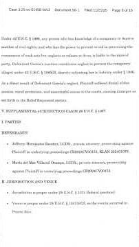CONSPIRACY 42 USC 1985, FAILURE TO PREVENT CONSIRACY 42 USC 1986, NATIONAL ORIGIN DISCRIMINATION