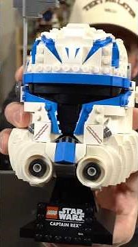 Building LEGO Captain Rex helmet Item# 75349 854 pcs Clone Wars legend in brick form ￼🔵⚪️#starwars