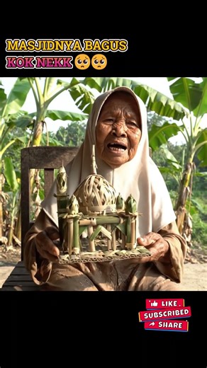 Miniatur Masjid Karya Nenek! Kalian suka? #shorts