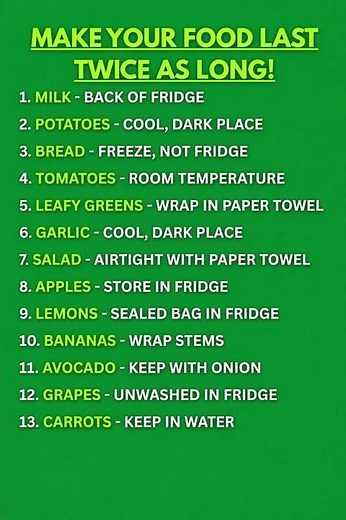 Never Throw Away These Foods Again – Simple Storage Fixes #foodwaste #kitchentips #hacks