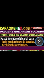 karaoke banda cuisillos - palomas que andan volando #karaokemex | Karaokemex.com