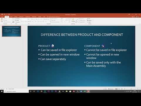 DIFFERENCE BETWEEN PRODUCT AND COMPONENT | CATIA