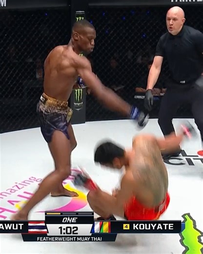 STEAMROLLED 😤 Bampara Kouyate silences the Bangkok fans with a first-round TKO of "Smokin" Jo Nattawut! | ONE Championship