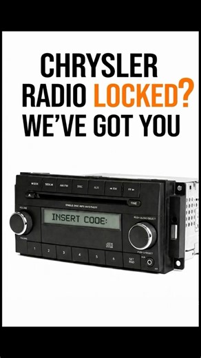 How to Get Chrysler Radio Code in 1 Minute 🔓 (Fast & Easy) #radiocodegenerator.com #chrysler
