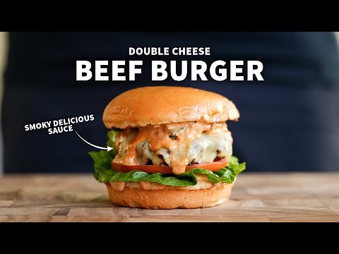 The Most Delicious BBQ Grilled Beef Burger | The Sauce is a Winner!