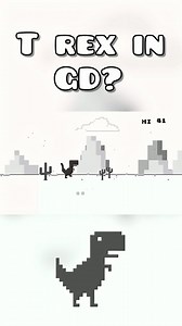 The Chrome dinosaur! 🤯 #geometrydash