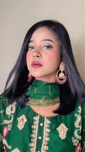 Eid look in Green attire 💚