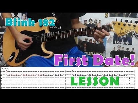 First Date - Blink 182(Guitar Lesson/Cover)with Chords and Tab