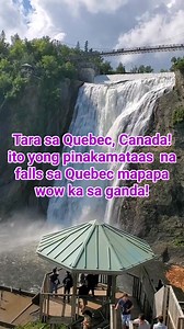 The highest and biggest waterfalls in Quebec, Canada 🇨🇦 #montmorencyfalls #quebec #Canada #letsgo #everyone #followers | Cristina Pickard