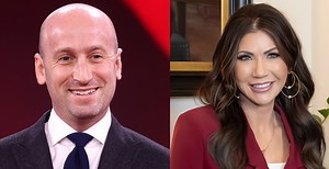 Stephen Miller and Kristi Noem slammed for 'cringe' 'Ice Ice Baby' dance at Trump's NYE party