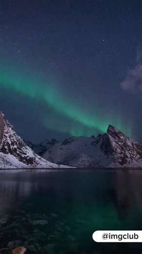 Inverno em Lofoten, na Noruega
