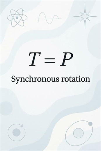 Synchronous Rotation Explained! 🔬 #Shorts