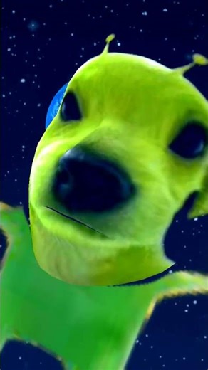 alien dog is doing the rat dance