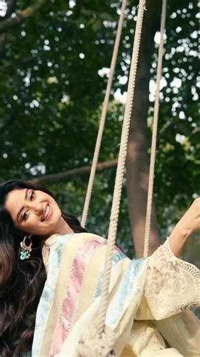 Brand Gallery on Instagram: "Cloud Whisper | Code# 1505 A Embroidered lawn front with laser work, detailed with hand-worked organza neckline and chaak & hem patti, paired with a solid dyed lawn back. Finished with embroidered chikankari sleeves with organza borders, an embroidered and paste-printed woven-net dupatta on a gradient base with organza pallu, and a solid cotton trouser accented with an embroidered border. #BrandGallery #LuxuryLawn2026 #HandworkElegance #Appliquework #TalesofPetals #s