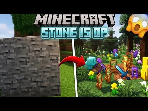 Minecraft but STONE gives OP items || Mod Download Link || Mediafire ||