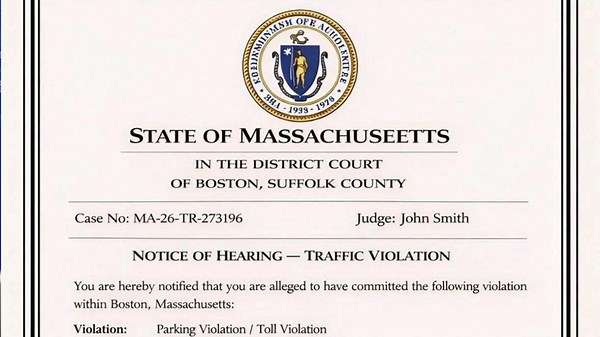 Beware of fake traffic violation letters targeting Massachusetts residents