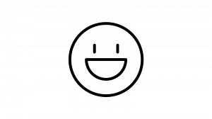Download Simple emoji outline icon animation. transparent background for free