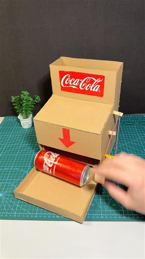 ✅ AMAZING DIY Coca-Cola Vending Machine in Action 🥤#diyprojects #inventiontech #shorts #creative