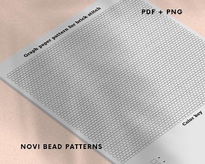 Beading Graph Paper Brick Stitch Pattern Template Seed Bead Weaving - Etsy