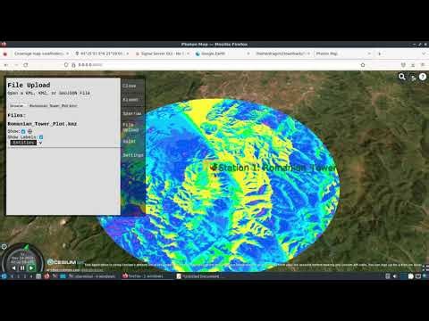 DragonOS FocalX Transmitter Propagation Analysis w/ Signal Server + GUI (Photon Map, Google Earth)