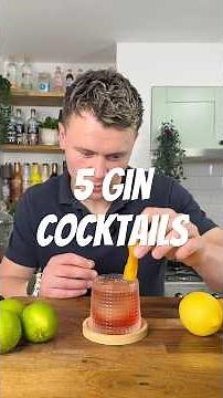 Gin lovers cocktail guide! 5 Gin Cocktails 🍸