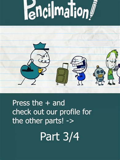 Part 3 - Pencilmate and police have to follow the airplane rules! 😆 | airplane