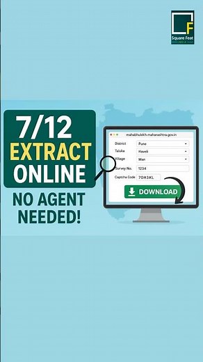 Get Your 7/12 extract sitting at home now