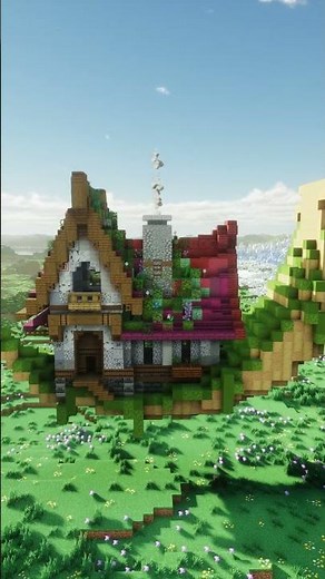 I Built a House That Rests on a MOON in Minecraft 🤯 (Floating Build Idea)