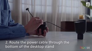 Philips Hue Wired Plug-in Security Camera with Desktop Stand Black (1-Pack) 581728