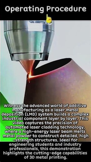 Laser Metal Deposition Process #worker #process #engineering #manufacturing #technology