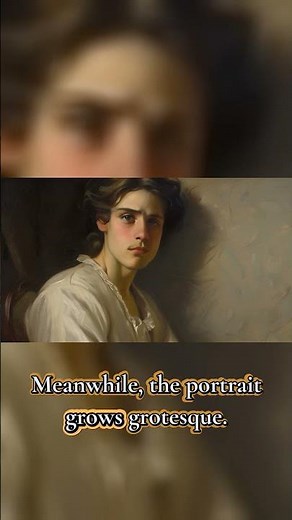 Dorian Gray stays young. The portrait does not