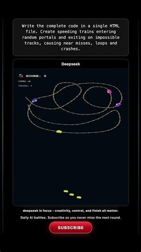 ChatGPT vs Gemini vs DeepSeek vs Kimi: Portal Train Chaos #aicoding #claudeai