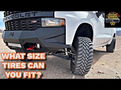 What Size Tires Will Fit A Chevy Trail Boss Without Cutting?